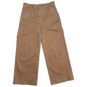 Everlane Wm’s The Wide Leg Crop Pant In Ochre Sz 4